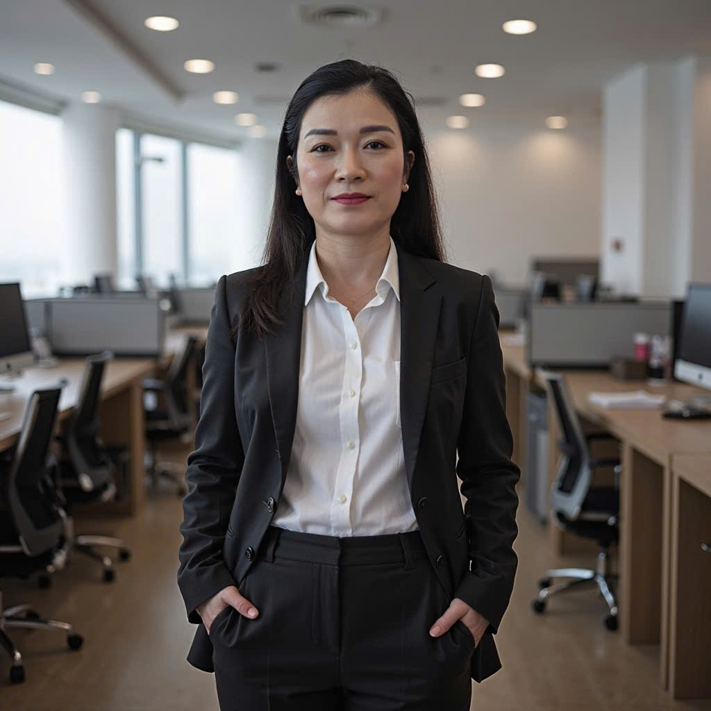 Davina Phan in office environment